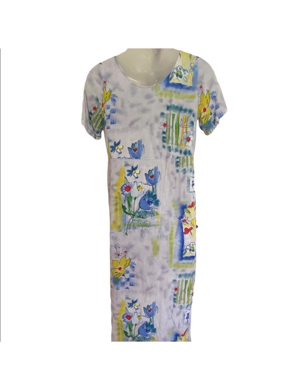 JAMS World Floral Cap Sleeve Dress Women S Small